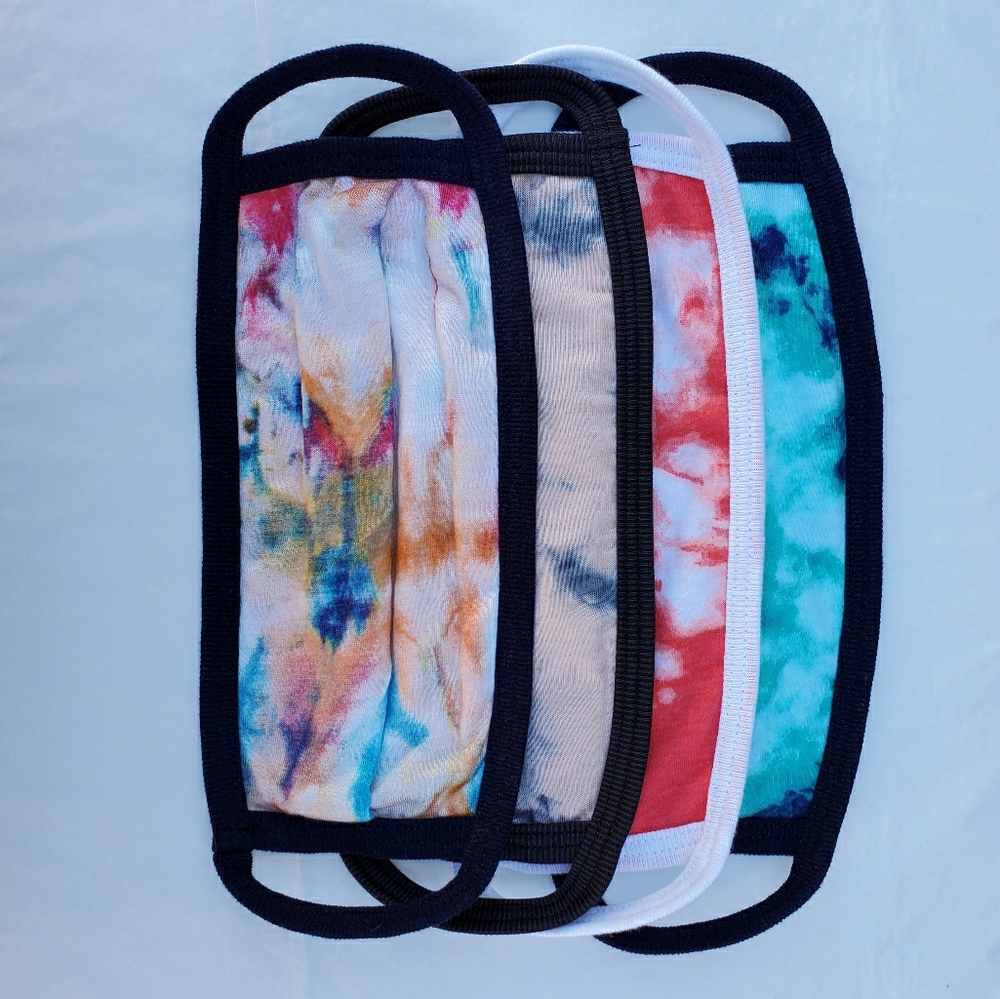 HANDMADE facemask Tie Dye prints 4 mask